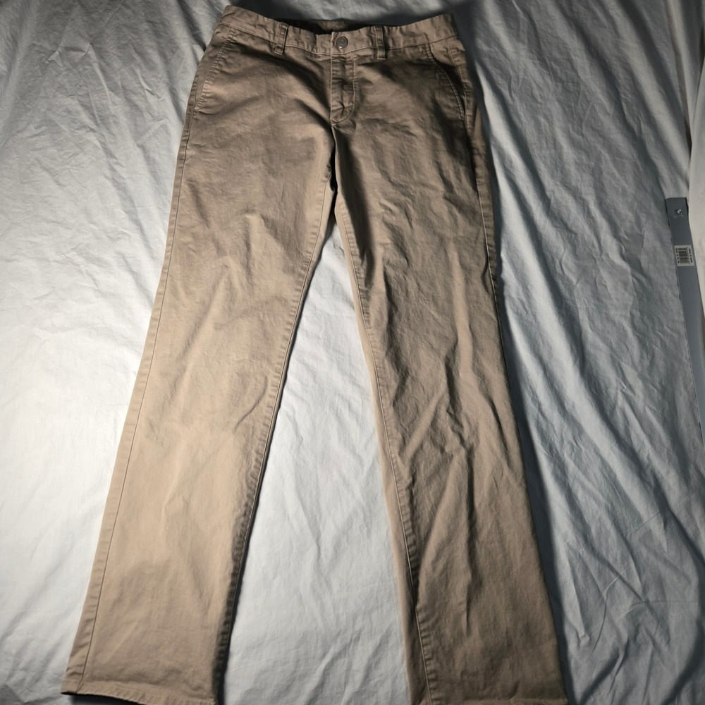Bonobos PantsStraight Fit Chino Khaki (tag 32x34) Measures 32x32 Cotton Stretch